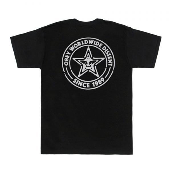 (163081302)PASTE STAR TEE-BLK